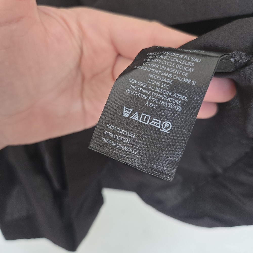 Anthropologie Cotton Black Somerset Dress, S - Picture 9 of 10